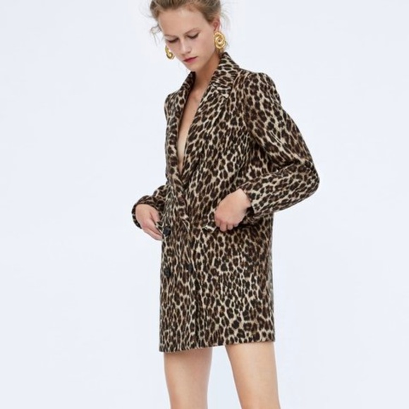 leopard print jacket zara